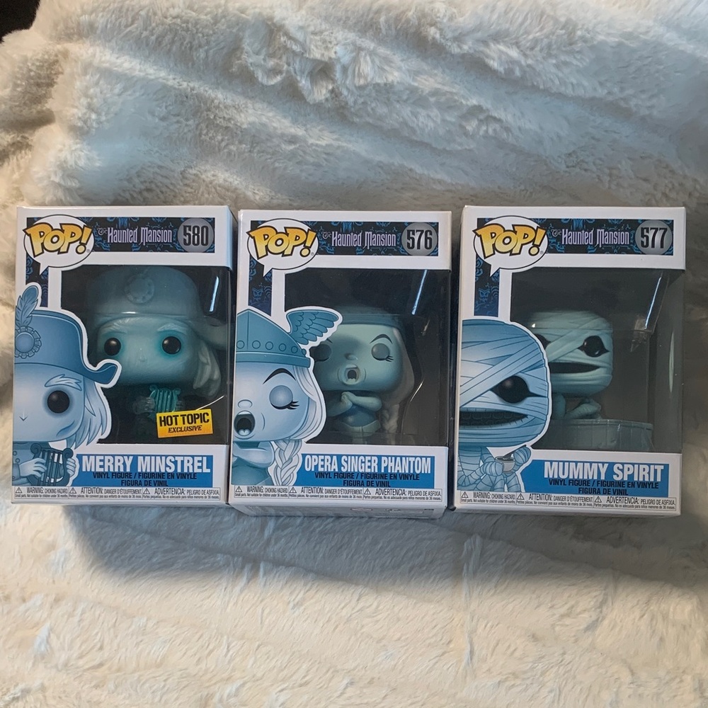 Funko Haunted Mansion Blue and White Figures